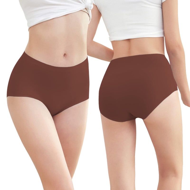 FallSweet No Show High Waist Briefs Underwear for Women Seamless Panties Multi Pack (Multi6 (5-Pack), Medium) - Image 2