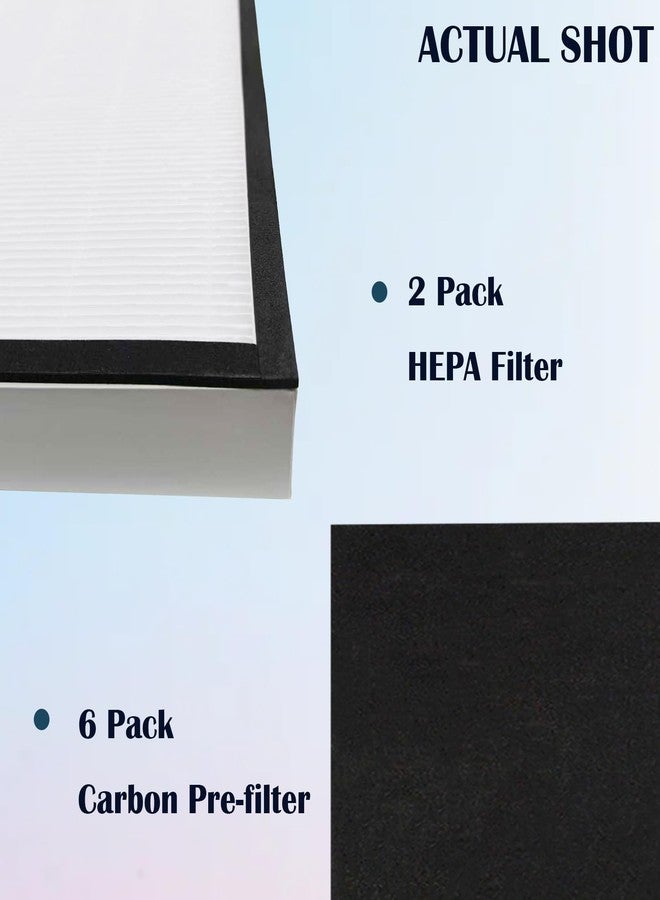 DAODEFUL 85254 HEPA Filter for Kenmore/Sears: Remove Dust Pet Dander Smell Increase in Airflow - Used for General Household & Pet Owners - 2 Pack 83195 HEPA and 6 Pack Activated Carbon - Easy To Install - Image 4