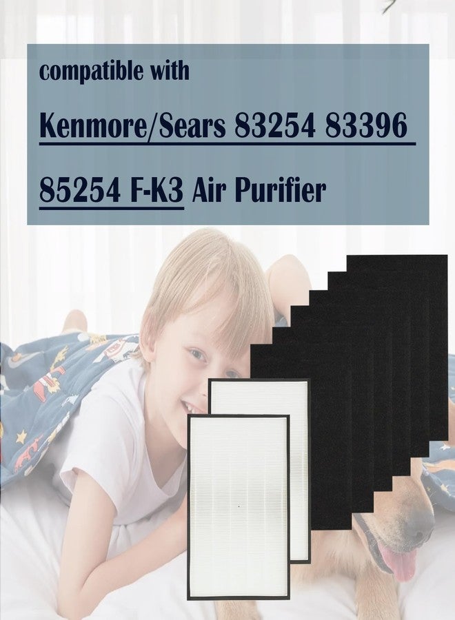DAODEFUL 85254 HEPA Filter for Kenmore/Sears: Remove Dust Pet Dander Smell Increase in Airflow - Used for General Household & Pet Owners - 2 Pack 83195 HEPA and 6 Pack Activated Carbon - Easy To Install - Image 2