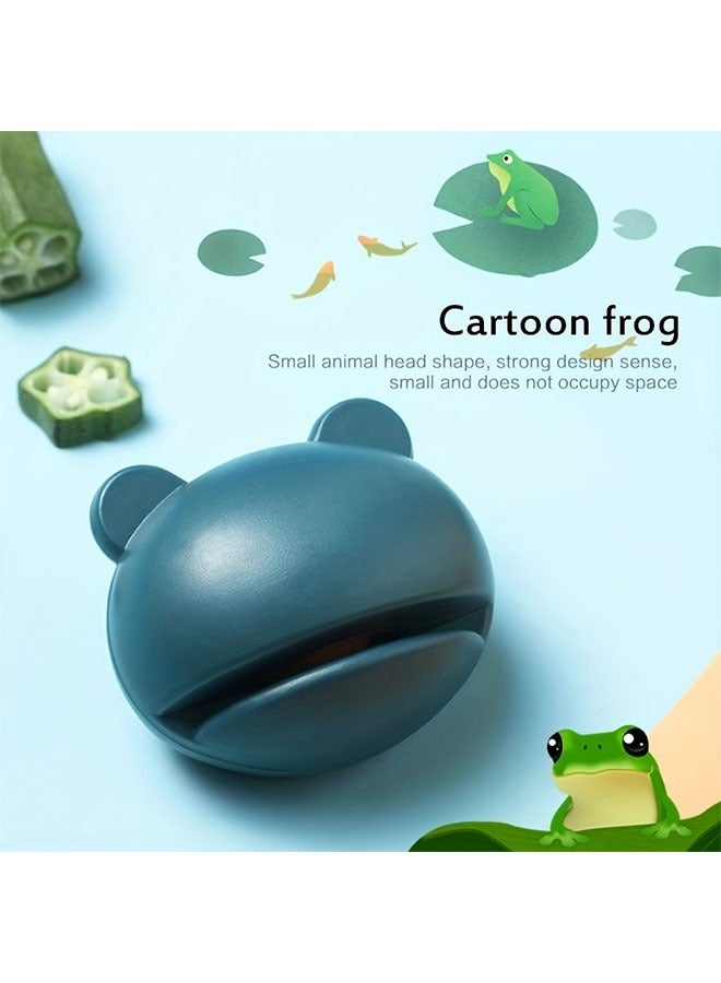 هومستر حادة سكين الضفدع الكرتونية الصغيرة -تصميم صغير، محمول، ولطيف للمطبخ، المكتب، واستخدام التخييم -استعادة وإصلاح شفرات بلانت -مواد بلاستيكية، لا حاجة للكهرباء، قرطاسية المكتب، أداة المطبخ اللعب، أداة غير كهربائية - Image 2