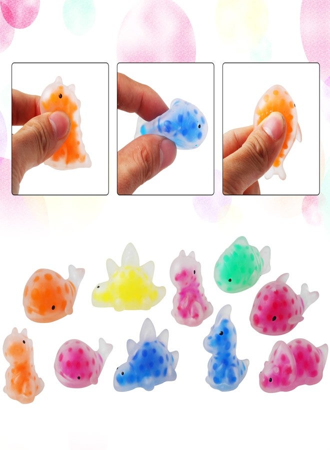 Miaopen 24PCS Mini Squishy Stress Balls Fidget Toys, Dinosour Sea Animals Sensory Squeeze Ball Toys to Relax Party Favors Birthday Gifts Easter Egg Filler - Image 2