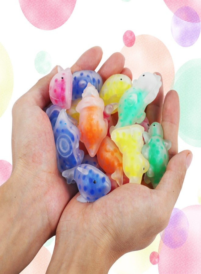 Miaopen 24PCS Mini Squishy Stress Balls Fidget Toys, Dinosour Sea Animals Sensory Squeeze Ball Toys to Relax Party Favors Birthday Gifts Easter Egg Filler - Image 3