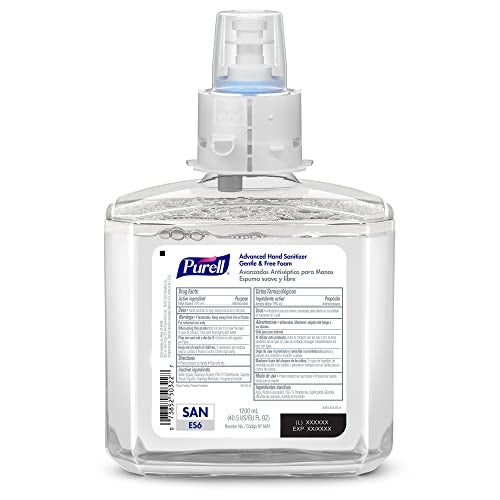 PURELL Advanced Hand Sanitizer Gentle Free Foam Fragrance Free 1200 mL Refill for PURELL ES6 Automatic Hand Sanitizer Dispenser Pack of 2 645102 - Image 3