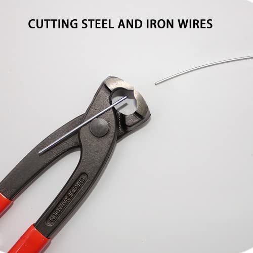AKIHISA 9 inch Ear Clamp Pliers, Chrome Vanadium Steel Crimper Tool, Nail Remover, Pincer Crimper Tool for Pipe Hose Clamps - Image 4