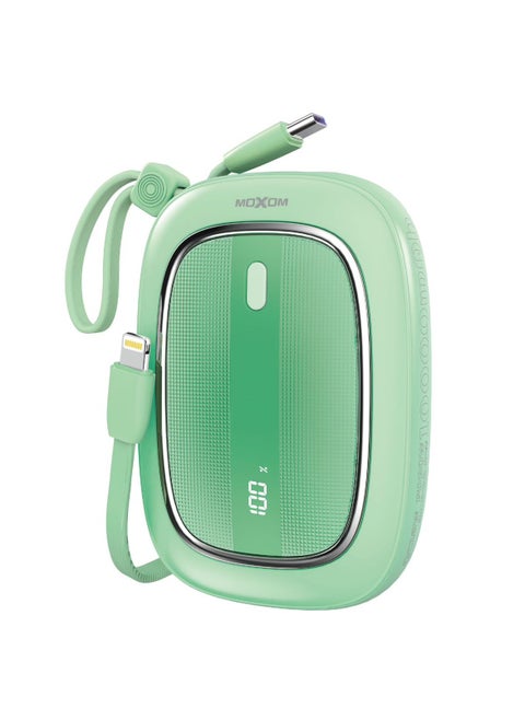 MX-PB125 10000mAh Power Bank - PD20W, QC18W, SCP22.5W, Compact and Lightweight with LCD Display