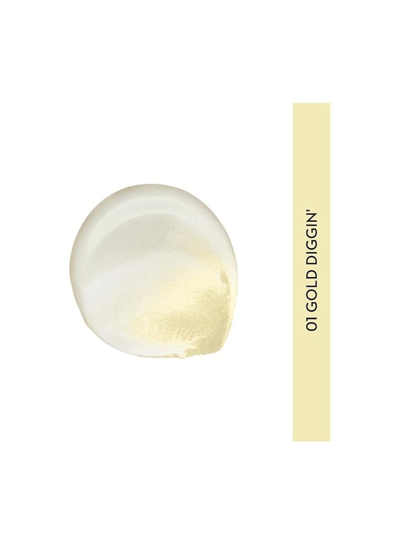 SUGAR Cosmetics Bling Leader Illuminating Moisturizer 01 Gold Diggin' Warm Gold Highlighter with Pearl Finish Lightweight Moisturizer and Highlighter, Protects against Pollution, Multi - Image 2
