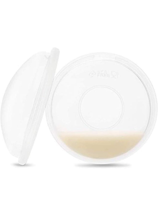Debaishi Breast Shells Nursing Cups Milk Saver Protect Sore Nipples for Breastfeeding Collect Breastmilk Leaks for Nursing Moms Soft and Flexible Silicone Material Reusable 2-Pack - Image 4