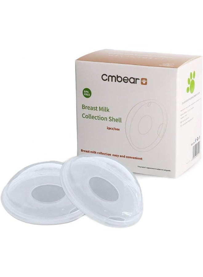 Debaishi Breast Shells Nursing Cups Milk Saver Protect Sore Nipples for Breastfeeding Collect Breastmilk Leaks for Nursing Moms Soft and Flexible Silicone Material Reusable 2-Pack - Image 1