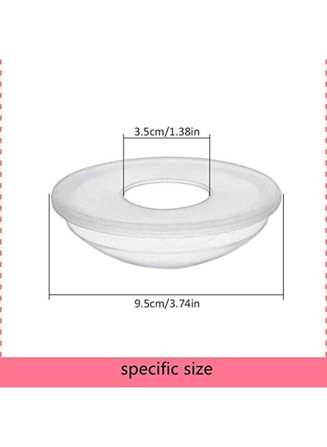 Debaishi Breast Shells Nursing Cups Milk Saver Protect Sore Nipples for Breastfeeding Collect Breastmilk Leaks for Nursing Moms Soft and Flexible Silicone Material Reusable 2-Pack - Image 3
