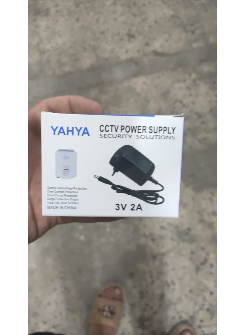 3V 2A CCTV Power Supply Adapter - Replacement Battery for Gas Heaters - Security Solutions
