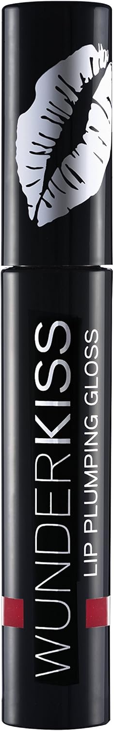 ووندر براو ليفز مكياج ليف بلومبينغ ليف غلوس شيري ريد مع الكولاجين وحمض الهيالورونيك للحصول على شفاه لامعة وممتلئة بشكل طبيعي ووندر كيس