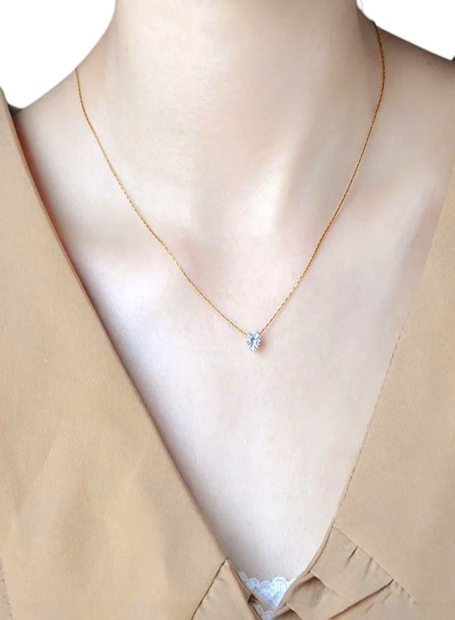 SHAHEEBA Korean Fashion Dainty Necklace for Women and girls | Anti-Tarnish Chain with Elegant Pendant | Stylish & Trendy Everyday Wear Jewelry (golden) - Image 4