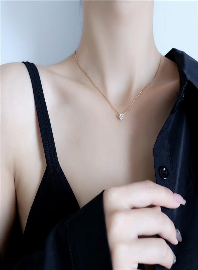 SHAHEEBA Korean Fashion Dainty Necklace for Women and girls | Anti-Tarnish Chain with Elegant Pendant | Stylish & Trendy Everyday Wear Jewelry (golden) - Image 2
