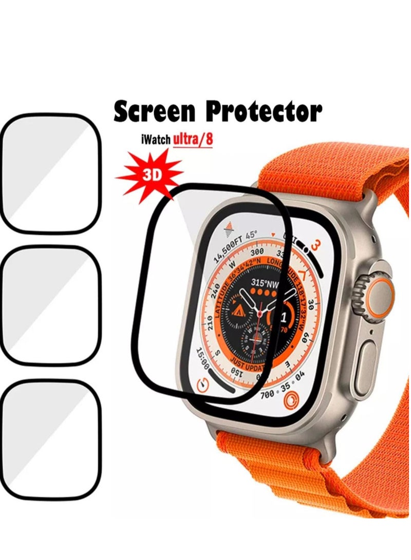 3 nano pieces to protect the screen of the Apple Watch version 8  size 45mm - Image 2