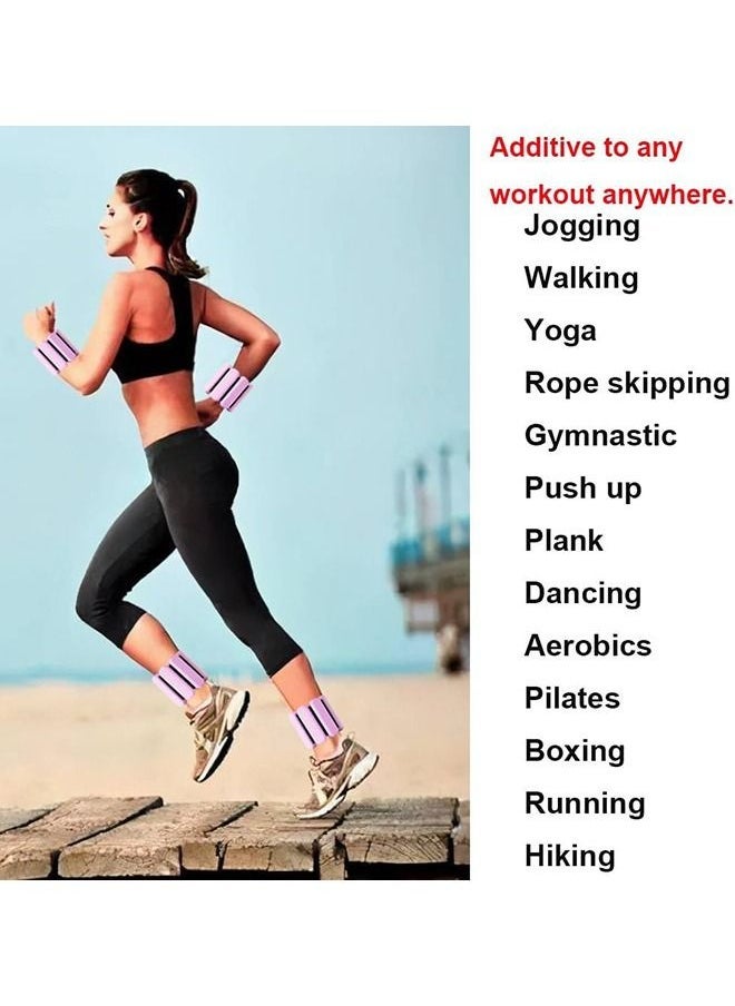 Arabest Adjustable Wearable Wrist and Ankle Weight, 2pcs (1lb Each) Weight-Bearing Wristband Bangles Bracelet for Women Men Kids Home Gym Office Fitness such as Yoga, Pilates, Running, Hiking, boxing, Aerobics  - Image 3