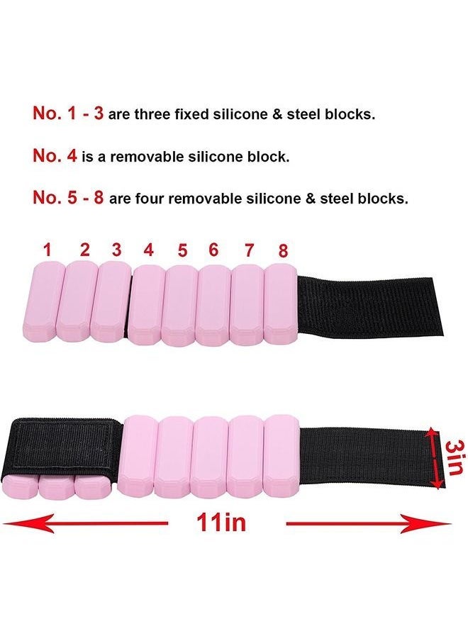 Arabest Adjustable Wearable Wrist and Ankle Weight, 2pcs (1lb Each) Weight-Bearing Wristband Bangles Bracelet for Women Men Kids Home Gym Office Fitness such as Yoga, Pilates, Running, Hiking, boxing, Aerobics  - Image 2