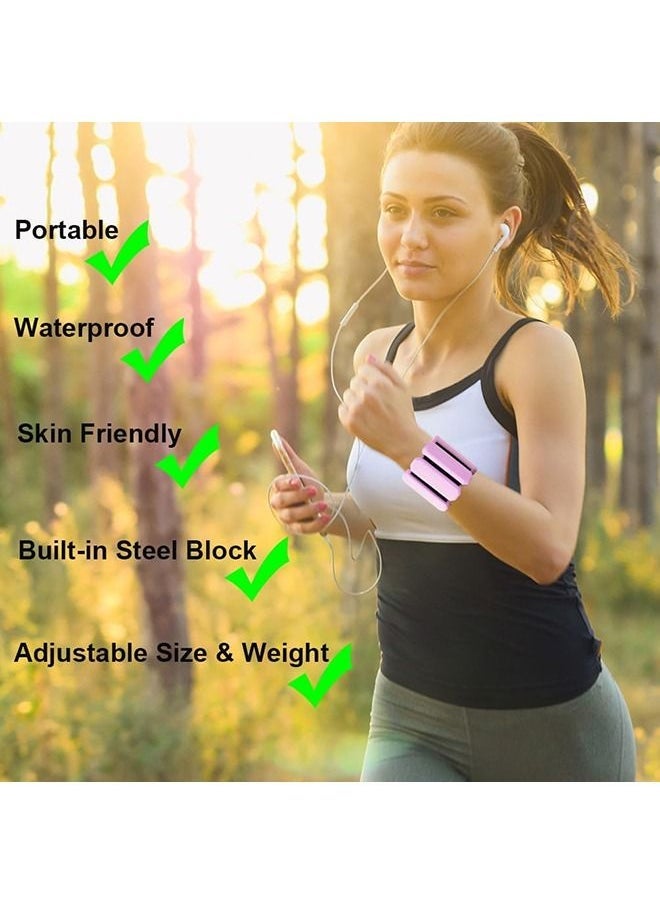 Arabest Adjustable Wearable Wrist and Ankle Weight, 2pcs (1lb Each) Weight-Bearing Wristband Bangles Bracelet for Women Men Kids Home Gym Office Fitness such as Yoga, Pilates, Running, Hiking, boxing, Aerobics  - Image 4