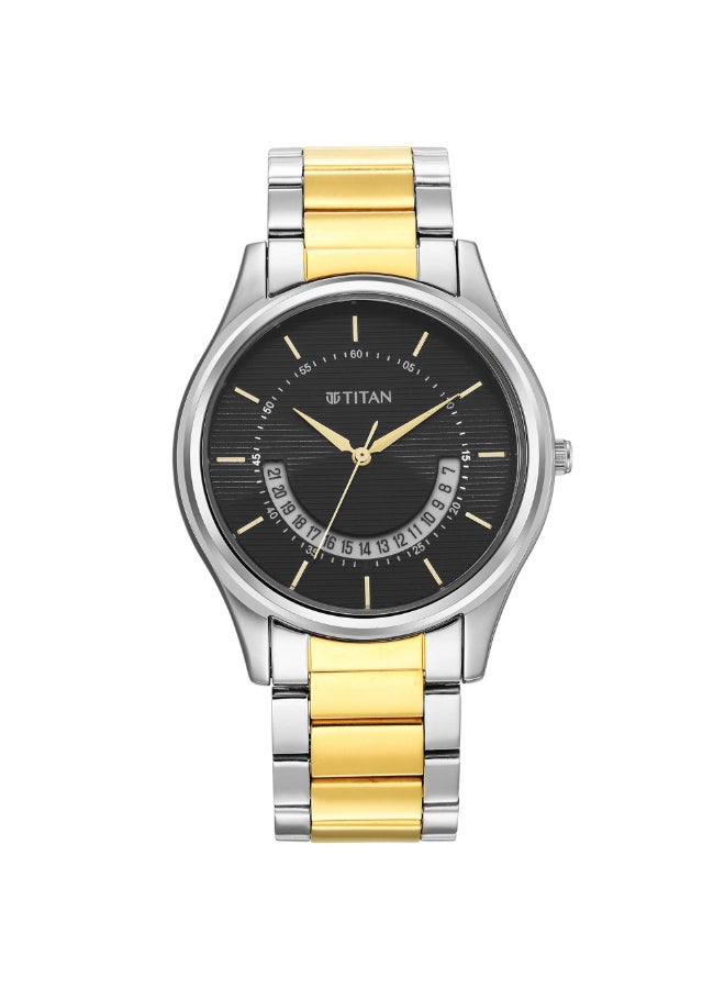TITAN ساعة كاريشما للرجال انالوج بمينا سوداء - 1713BM02 - Image 1