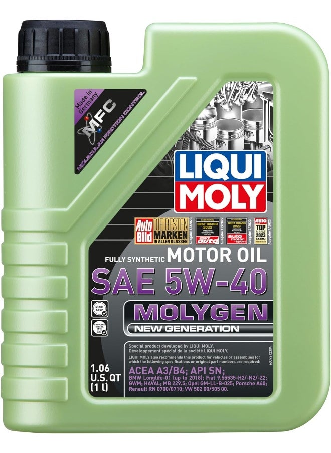 LIQUI MOLY - 20230 Molygen New Generation 5W-40 Motor Oil, 1 Liter - Image 1