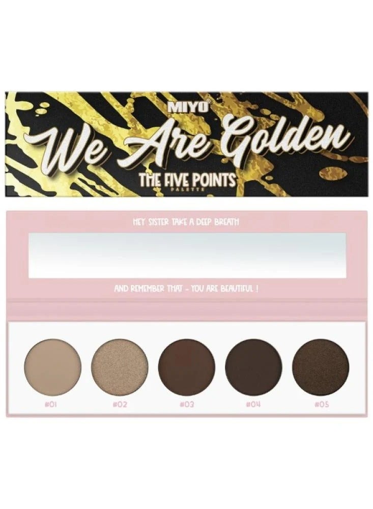Five Points Eyeshadow Palette  We Are Golden | 01
