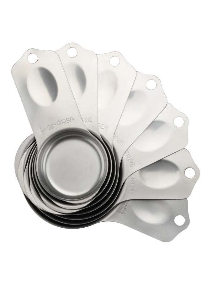 X-zrew Stainless Steel Measuring Cups Set of 7 Stackable Heavy Duty Measuring Cups for Dry and Liquid Ingredients - Image 2