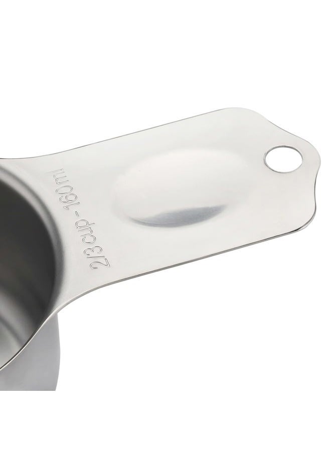 X-zrew Stainless Steel Measuring Cups Set of 7 Stackable Heavy Duty Measuring Cups for Dry and Liquid Ingredients - Image 5