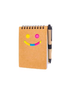 ATKET 1-Piece Pocket Size Notebook With Sticky Notes And Pen Assorted Colours  - Image 4