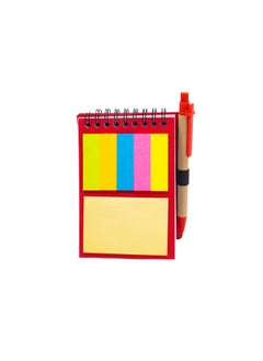 ATKET 1-Piece Pocket Size Notebook With Sticky Notes And Pen Assorted Colours  - Image 5