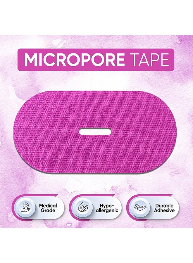 شريط للفم للنوم، شرائط مضادة للشخير من أجل نوم أفضل، مريح ولا يسبب الحساسية، يعزز التنفس الأنفي (وردي، 30) - Image 2