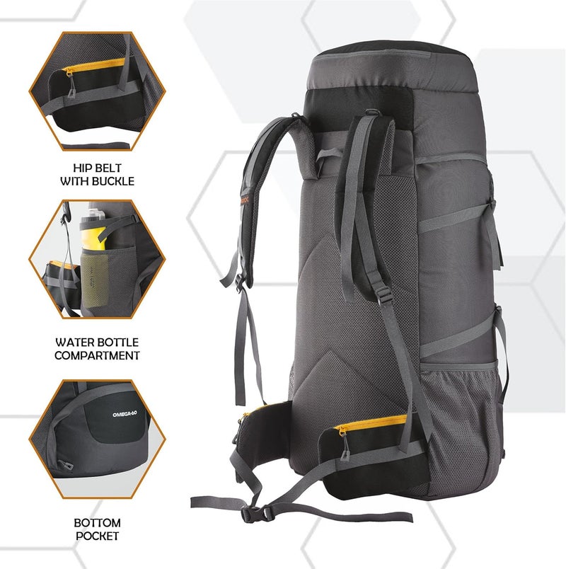 TRAWOC OMEGA 60L Rucksack for Travel and Hiking - Image 4