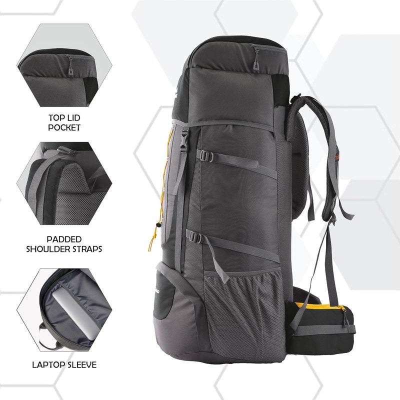 TRAWOC OMEGA 60L Rucksack for Travel and Hiking - Image 5