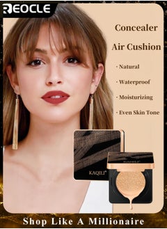 Lightweight Concealer Cushion BB Cream Non-Cakey Waterproof and Sweatproof Moisturizing and Nourishing Long-lasting Foundation for Even Skin Tone Non-Smudge