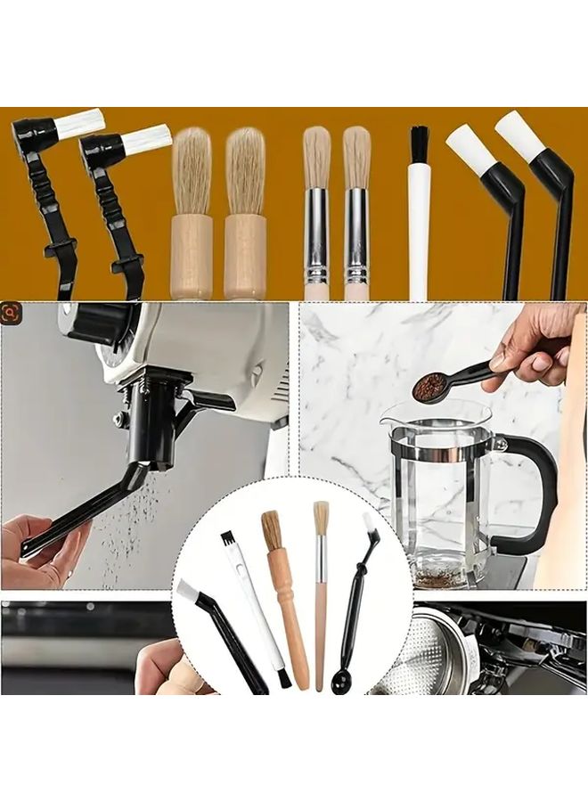 18 قطعة مجموعة فرش تنظيف القهوة لآلة صنع القهوة وفرشاة رأس التخمير - Image 5