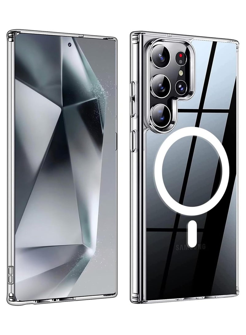 Wireless Charging Case Cover For Samsung S24 Ultra - Clear - Image 1