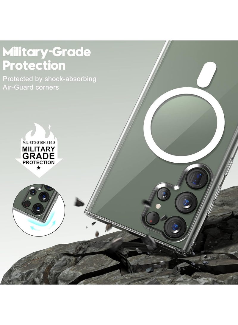 Wireless Charging Case Cover For Samsung S24 Ultra - Clear - Image 2