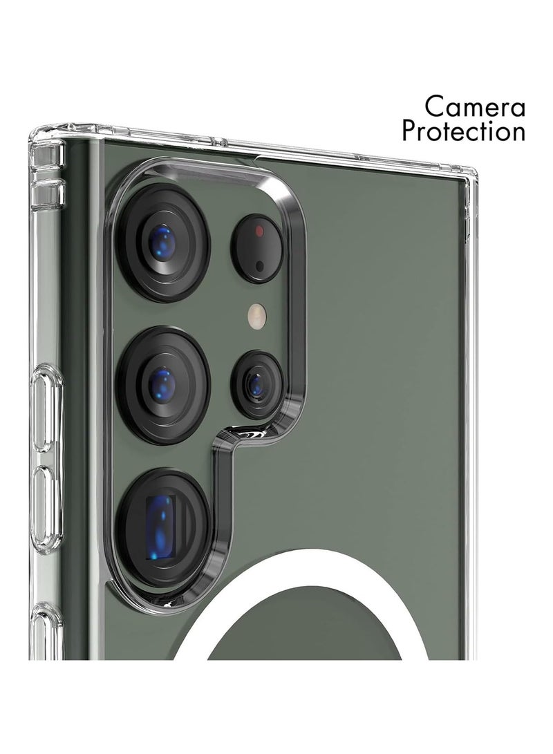 Wireless Charging Case Cover For Samsung S24 Ultra - Clear - Image 4