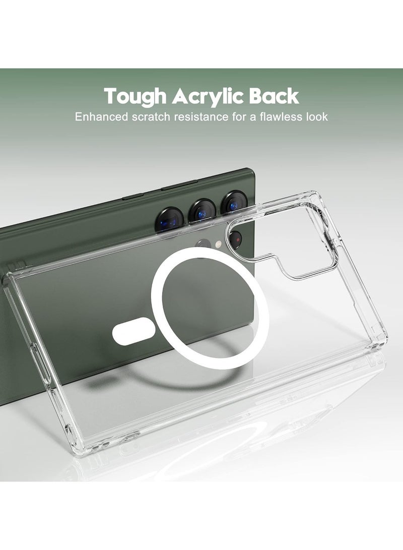 Wireless Charging Case Cover For Samsung S24 Ultra - Clear - Image 5