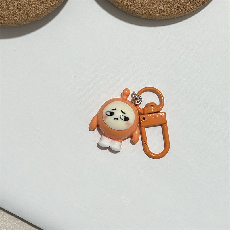 Colorful Keychain Egg Party Cartoon Charm Orange Cry Haw