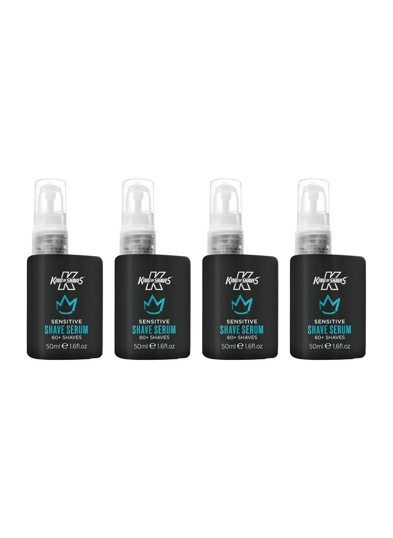King of shaves King of Shaves Advanced Sensitive Shaving Face Serum For Men 50ml QUAD PACK 