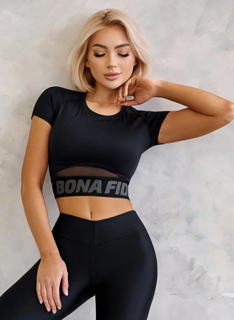Bona Fide Bona Fide Workout Tops for Women - Short/Long Sleeve Compression Shirt - Breathable Tight Crop Top for Gym, Running, Yoga