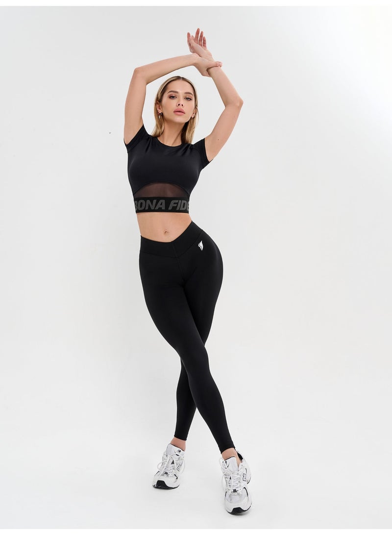 Bona Fide Workout Tops for Women - Short/Long Sleeve Compression Shirt - Breathable Tight Crop Top for Gym, Running, Yoga - Image 3