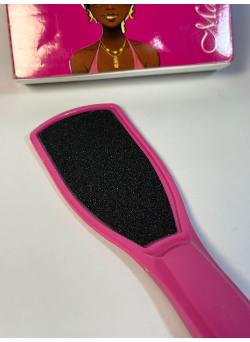 New design double-sided foot file for callus removal with a professional, multi-colored plastic handle - Image 5