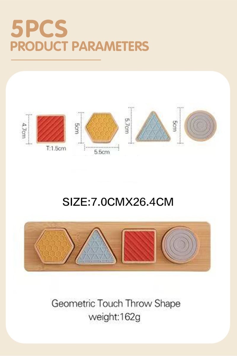 OASIAURA Wooden Shape Sorter Toys Montessori Toys for 6-12 Months Boys Girls Toddlers, Wooden Stacking Toys for Toddlers and Baby Preschool, Educational Toys, Color Recognition Stacker Shape Sorter, Learning Puzzles Gift,1 to 3-Year-Old - Image 5