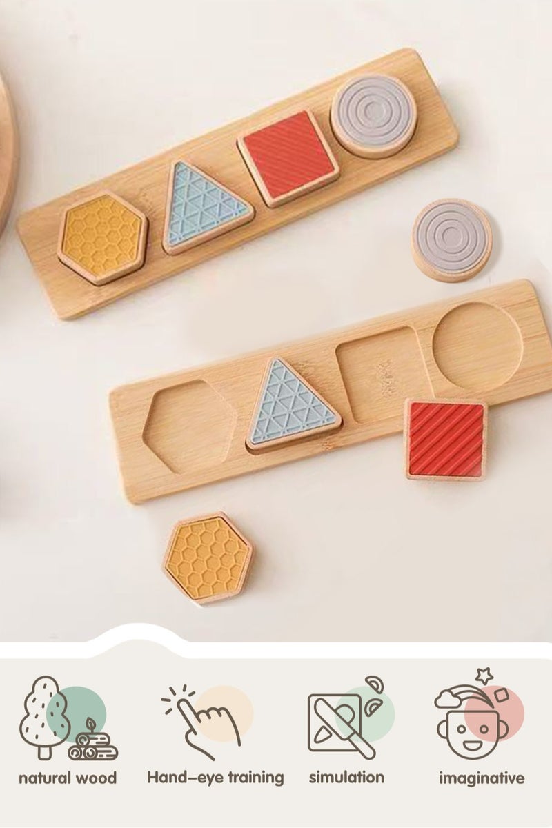 OASIAURA Wooden Shape Sorter Toys Montessori Toys for 6-12 Months Boys Girls Toddlers, Wooden Stacking Toys for Toddlers and Baby Preschool, Educational Toys, Color Recognition Stacker Shape Sorter, Learning Puzzles Gift,1 to 3-Year-Old - Image 4