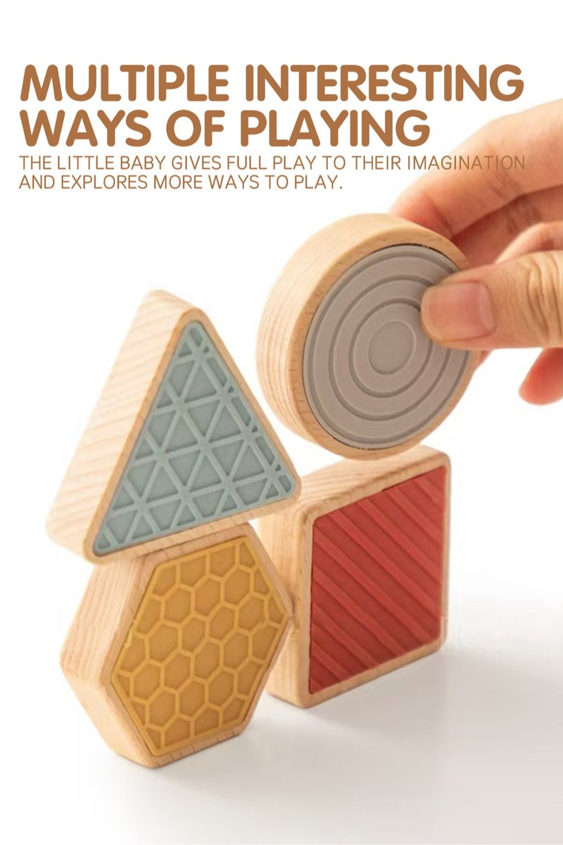 OASIAURA Wooden Shape Sorter Toys Montessori Toys for 6-12 Months Boys Girls Toddlers, Wooden Stacking Toys for Toddlers and Baby Preschool, Educational Toys, Color Recognition Stacker Shape Sorter, Learning Puzzles Gift,1 to 3-Year-Old - Image 3