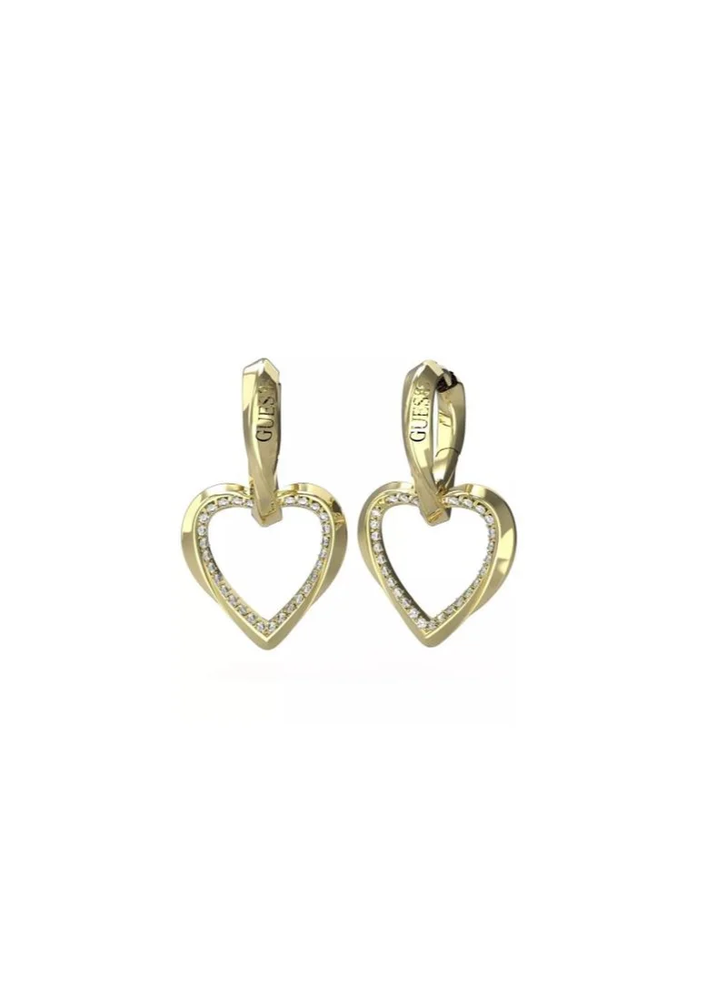 جس Hearts Detail Drop Earrings