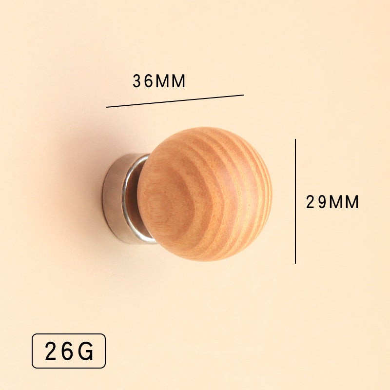 Ceramic Multi-barrel Powerful Magnet Hooks Home Decor Wall Art Fridge Magnet Adhesive Stickers No Nail Hooks Decorative Hangers Beech ball magnetic hook 
