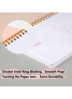 Generic Undated Weekly Planner, Weekly Goals A5 Notebook, Habit Tracker Journal, To Do List Planner Goal Planner, (Pink)  - Image 5