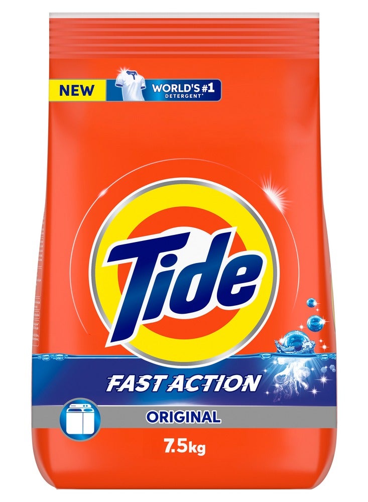 Tide Fast Action Laundry Detergent Powder 7.5kg  - Image 1