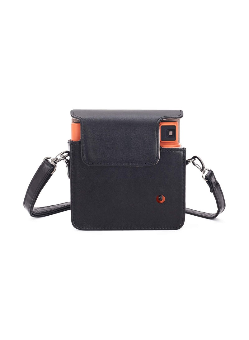 KASTWAVE KASTWAVE Square SQ1 Case - Protective Case for Fujifilm Instax Square SQ1 Instant Camera - PU Leather Cover with Adjustable Shoulder Strap - Black - Image 5